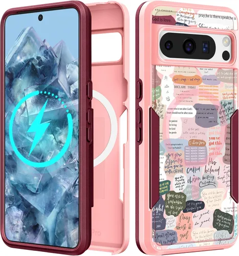Vista 179 de Funda para Moto G 5G 2024 – Compatible con MagSafe para mujeres y niñas, bonita funda protectora magnética para teléfono, diseño femenino Kawaii