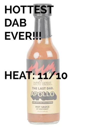 Vista 3 de Hot Ones The Last Dab Apollo - Salsa picante hecha con ingredientes naturales y sabores extra picantes, la única salsa picante en el mundo hecha