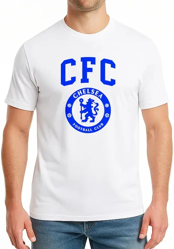 Vista 9 de Icon Sports Camiseta de algodón con licencia oficial del Chelsea FC, unisex para adultos
