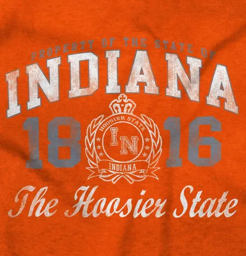 Vista 14 de Indiana Midwestern Souvenir Tourist in Crewneck Camisetas Mujer