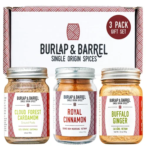 Vista 13 de Burlap & Barrel Juego de especias de origen único para tacos – Comino de montaña salvaje, tomate secado al sol, lima negra molida – como se ve