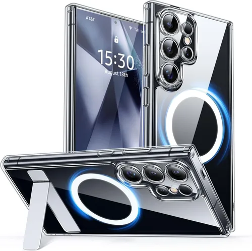 Vista 87 de CANSHN Funda diseñada para Samsung Galaxy A16-5G [protección completa de la cámara] [compatible con Magsafe] funda protectora trasera translúcida
