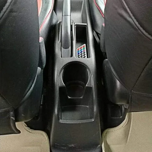 Vista 2 de Reposabrazos de cuero para consola central de automóvil compatible con Hatchback Honda Fit Jazz 2002 2003 2004 2005 2006 2007 2008, no compatible