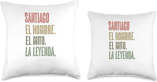 Vista 3 de SANTIAGO - El Hombre El Mito La Leyenda Nombre - Throw Pillow