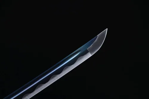 Vista 4 de Katana Bill Katana - Espada Katana de 41 pulgadas, hecha a mano japonesa, práctica, de acero de alto carbono, forjada a mano, templada/arcilla