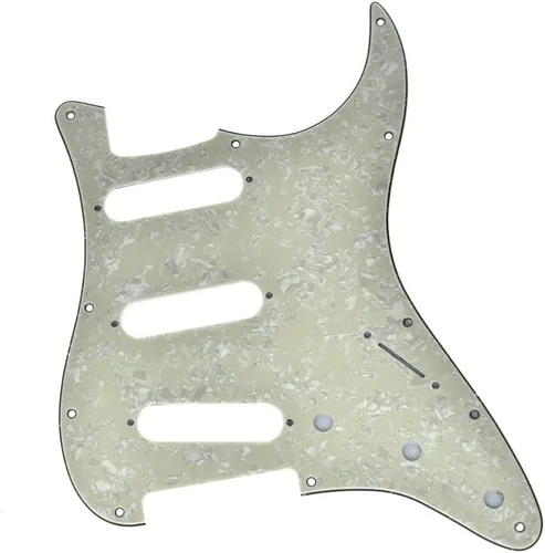 Vista 25 de KAISH - Golpeador de 11 agujeros estilo ST/Strat, SSS, para Stratocaster de EE. UU./México, perla de abulón