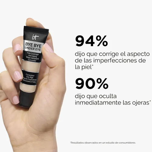 Vista 6 de IT Cosmetics Bye Bye Under Eye Concealer - Full Coverage, Water-Resistant, Brightening Concealer For Dark Circles, Fine Lines, Redness