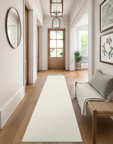 Vista 157 de LEEVAN Alfombra lavable para baño, alfombra tejida negra de 2 x 3 pies para entrada, alfombra de puerta delantera de algodón, alfombras pequeñas
