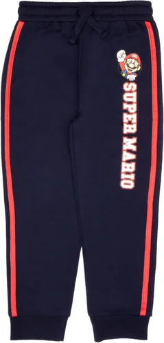 Vista 4 de Nintendo Super Mario - Juego de 2 piezas de camiseta de manga larga para niños y pantalones deportivos, paquete de 2 unidades para niños y niños