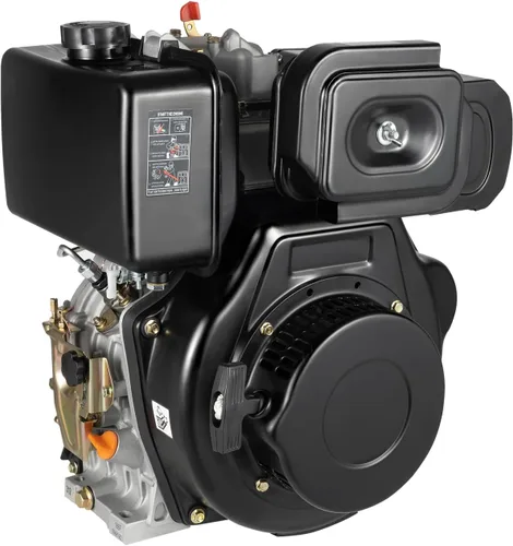 Vista 10 de 247CC 4-Stroke 5HP Micro Tiller Motor de combustible de un solo cilindro Inyección directa 3.6KW Motor horizontal refrigerado por aire