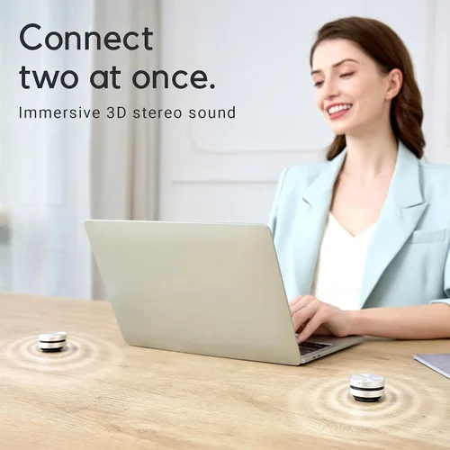 Vista 5 de Anything Speaker - Mini Bluetooth portátil - ¡Convierte cualquier cosa en un altavoz! Humbird inalámbrico de inducción de conducción ósea