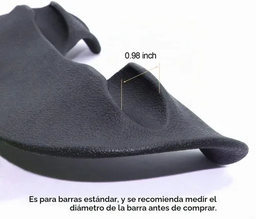 Vista 5 de Almohadilla para sentadillas con barra para el hombro, 1 pulgada de TPE profesional, cubierta protectora para mancuernas (Negro) squat bar