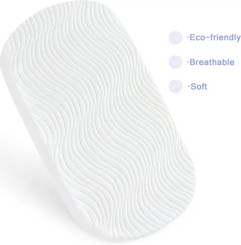 Vista 3 de Protector de colchón para cuna de bebé compatible con el moisés inteligente