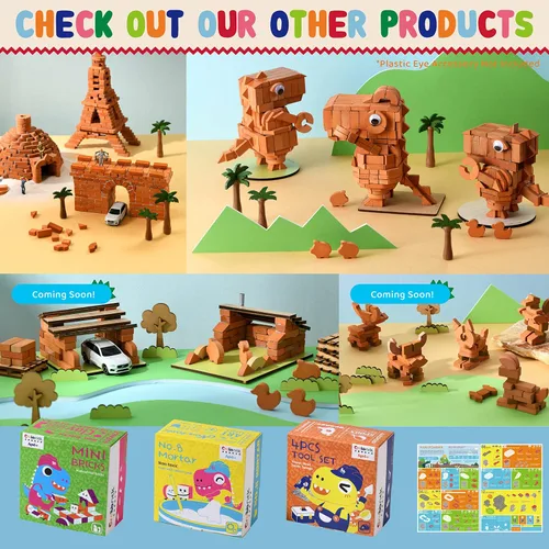 Vista 9 de Juego de construcción de dragón, juguete educativo de construcción para niños de 6 años en adelante, ladrillos de manualidades para adultos, casa