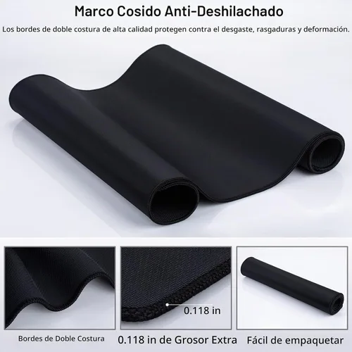 Vista 6 de Canjoy Alfombrilla para Mouse de Juegos (31.5x15.7 pulgadas) 3mm de Grosor XX-Grande Alfombrilla Extendida para Teclado de Computadora Completa