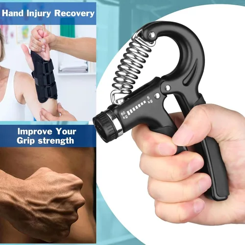 Vista 9 de Paquete de energía de fitness 3 en 1: juego de 5 bandas de resistencia + cuerda de salto de velocidad + agarre ajustable para la mano, combo
