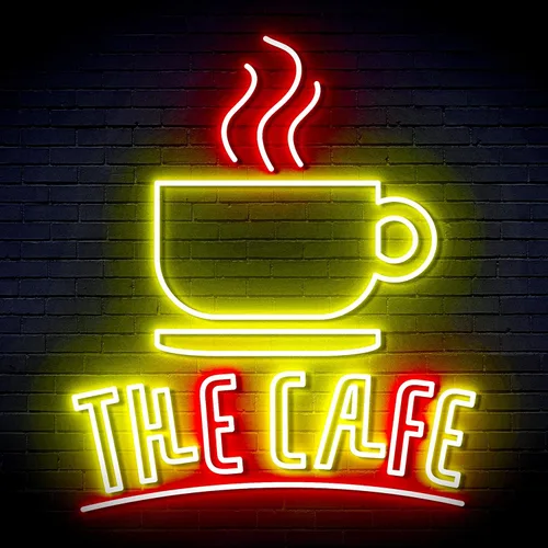 Vista 4 de ADVPRO Coffee – The Cafe Extra-Large Ultra-Bright LED Neon Sign - Blue & Red - st16s54-fn-j0026-br
