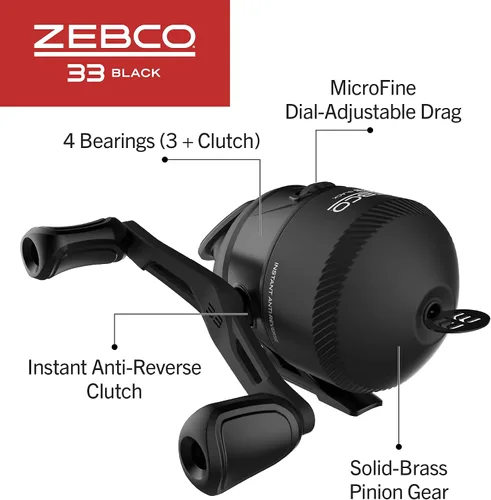 Vista 4 de Zebco Carrete de pesca Spincast