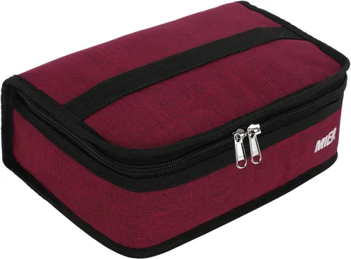 Vista 23 de MIER Lonchera térmica para hombres, mujeres y niños, portátil, pequeña, para 9 latas, mini hielera térmica compacta para escuela, trabajo, picnic