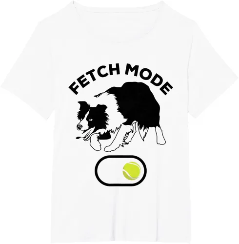 Vista 42 de Border Collie Stuff - Camiseta de pelota de tenis para hombre, Border Collie Fetch, Blanco Gris Oscuro