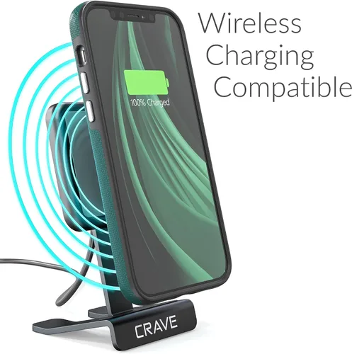 Vista 6 de Crave Funda para iPhone 12, iPhone 12 Pro, funda de protección dual para iPhone 12/12 Pro (6.1 pulgadas), color verde bosque