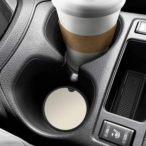 Vista 8 de 2 posavasos personalizados para automóvil, soporte para tazas de automóvil, añade tu foto personalizada, texto, accesorios para vehículos
