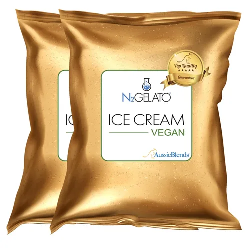 Vista 9 de AussieBlends - Mezcla de helado vegano de coco, a base de plantas, 1 paquete, importado Para servir suave, gelato, helado enrollado, nitrógeno