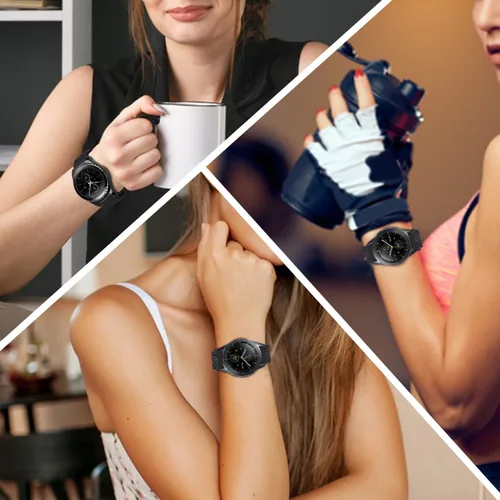 Vista 6 de Correa de nailon compatible con Samsung Galaxy Watch 7/6/5/4/FE 1.732 in 1.575 in/Galaxy Watch 5 Pro 1.772 in/Watch 4/6 Classic 1.850 in 1.811 in