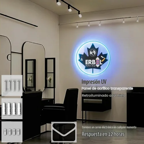 Vista 5 de Letrero LED de neón personalizado, para salones de uñas, estudios de belleza, spa de masaje, peluquerías, escaparates, oficinas, letrero de neón