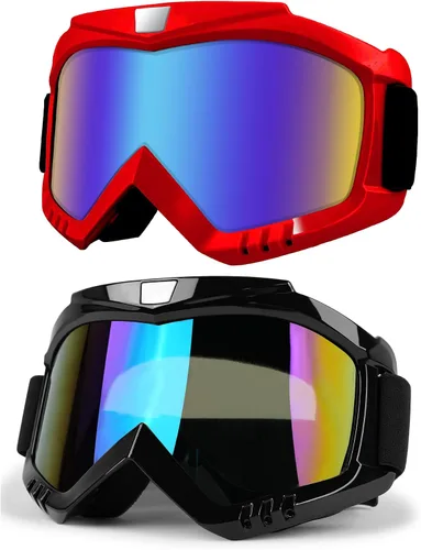 Vista 13 de Gafas de Motocross – Gafas MX para ATV, Motocicleta, Snowboard, Dirtbike y Deportes de Motor – Antiniebla, UV400, Antiarañazos, A Prueba de Polvo