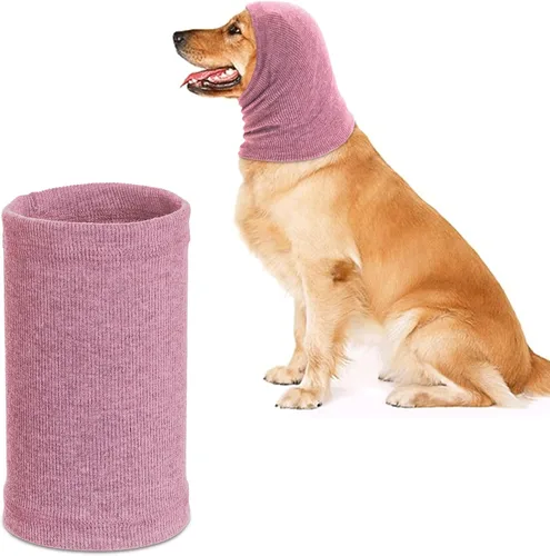 Vista 9 de Rbenxia Orejeras para Perros - Protección contra Ruido Cubiertas de Orejas con Capucha para Perros (Azul, Pequeño)