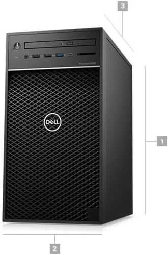 Vista 6 de Dell Precision 3640 Workstation Desktop Core i9-10900 - Disco duro HDD de 1 TB - 32 GB RAM 10 núcleos @ 5.2 GHz Win 11 Pro Negro (renovado)
