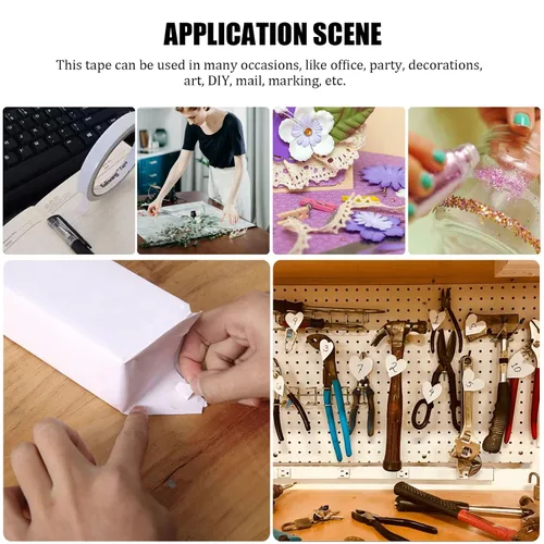 Vista 5 de Cinta de Doble Cara para Manualidades, Cinta de Doble Cara para Artes, Suministros para Álbumes de Recortes, Fotografía, Caja de Regalos, Álbum
