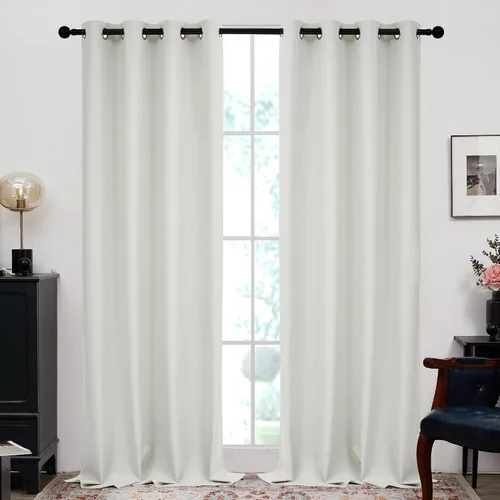 Vista 13 de Deconovo - Cortinas opacas 100% ligeras de lino sintético para dormitorio, cortinas térmicas aisladas para reducir el ruido para comedor, sala