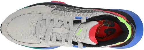 Vista 4 de PUMA Wild Rider Dazed - Tenis casuales para hombre color gris