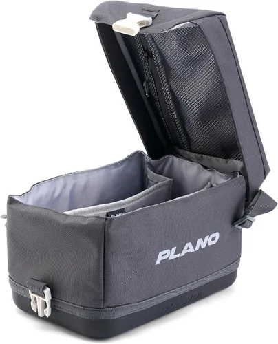 Vista 5 de Plano Bolsa de aparejos de pesca de vanguardia para fines de semana, base impermeable moldeada, almacenamiento espacioso, mangas de herramientas