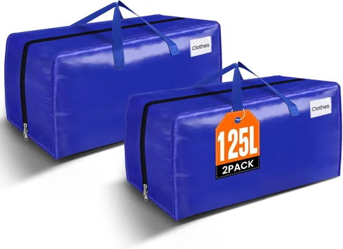 Vista 13 de BlissTotes Bolsas de mudanza, suministros de mudanza resistentes y bolsas de almacenamiento, bolsas de embalaje extragrandes, cajas con bolsillos