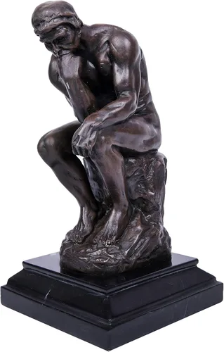Vista 11 de Rodin The Thinker Statue TPE-185 - Estatuas de bronce para decoración del hogar, 5 piezas