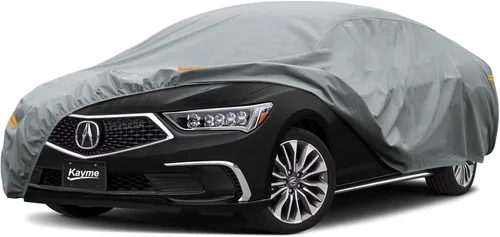 Vista 250 de Kayme Funda de Coche de Servicio Pesado Impermeable para Todo Tipo de Clima, Ajuste Personalizado para Tesla Model S, Cubierta Exterior Completa