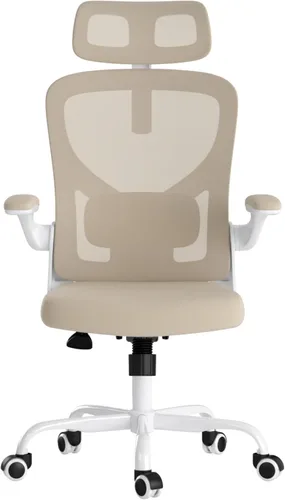 Vista 11 de Ergonomic Office Chair with Headrest and Adjustable Lumbar Support, Home Desk Computer Chair Featuring Flip-Up Armrests for Space Saving, Breathable