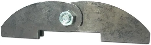 Vista 2 de Bisagra para ahumador de barbacoa resistente 8 x 2 1/4 "piezas de bricolaje sueldan en gran placa de acero 3/16