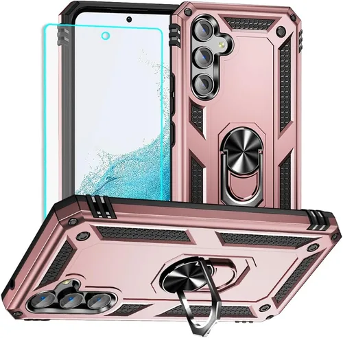 Vista 12 de Funda para Samsung A54 5G, Galaxy A54 5G con protector de pantalla HD, [grado militar de 16 pies a prueba de caídas], anillo protector a prueba