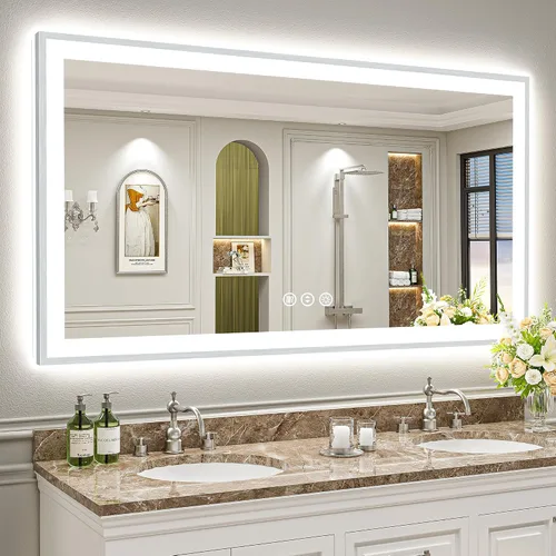 Vista 27 de 24x32 LED Bathroom Mirror, Backlit & Front Lit Lighted Mirror Retroiluminado+luz frontal