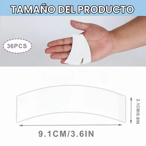 Vista 3 de SAVITA 36 cintas de peluca para pelucas de encaje (blanco)