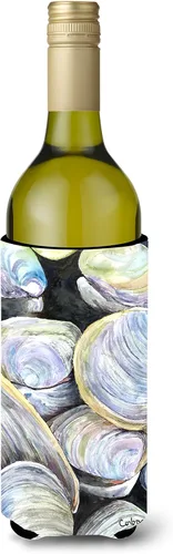 Vista 41 de Caroline's Treasures 8658CC - Funda plegable para bebidas o botellas, contenedor plegable con aislamiento para latas o botellas, multicolor Shells