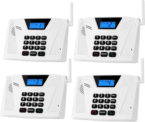 Vista 9 de Intercomunicadores inalámbricos para el hogar, intercomunicador manos libres dúplex completo, sistema de intercomunicación de largo alcance de 5300