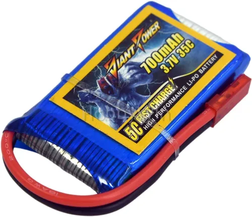 Vista 8 de 3.7 V 1S 700 mAh 35C LiPo batería JST Plug para Mini RC Avión Helicóptero Quadcopter