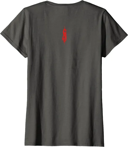 Vista 22 de Slipknot Tribal Calavera playera, niños 12, Rojo
