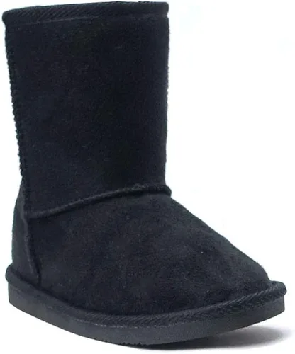 Vista 3 de REDVOLUTION Botas de nieve clásicas para niños, botas de piel sintética para exteriores (niños grandes)