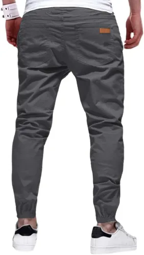 Vista 2 de Pantalones deportivos chinos para hombre, pantalones cargo para senderismo, recreación al aire libre, pantalones de sarga para fitness, pantalones